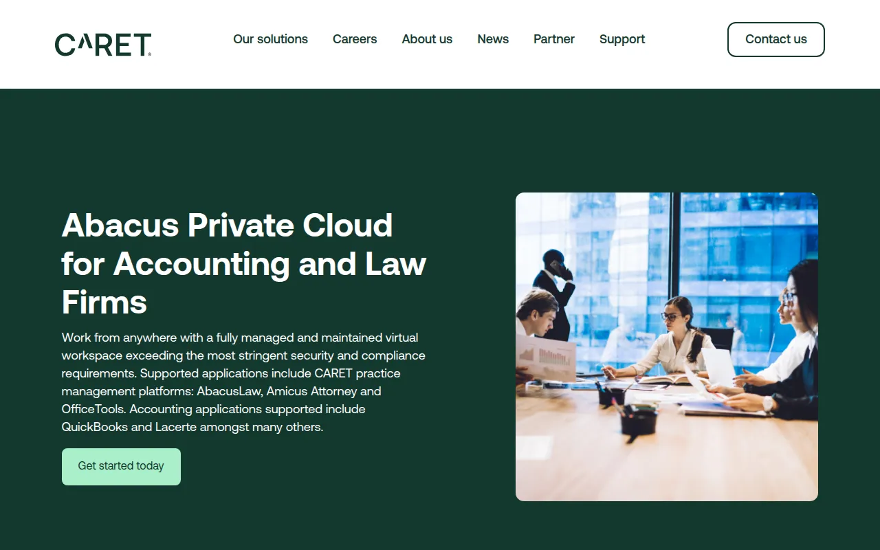abacus private cloud software interface screenshot