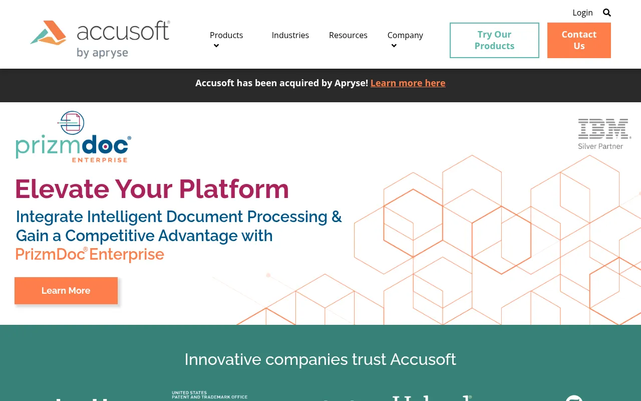 accusoft software interface screenshot