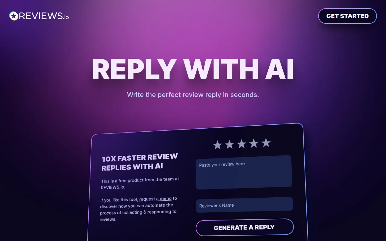 Reply With AI software interface screenshot