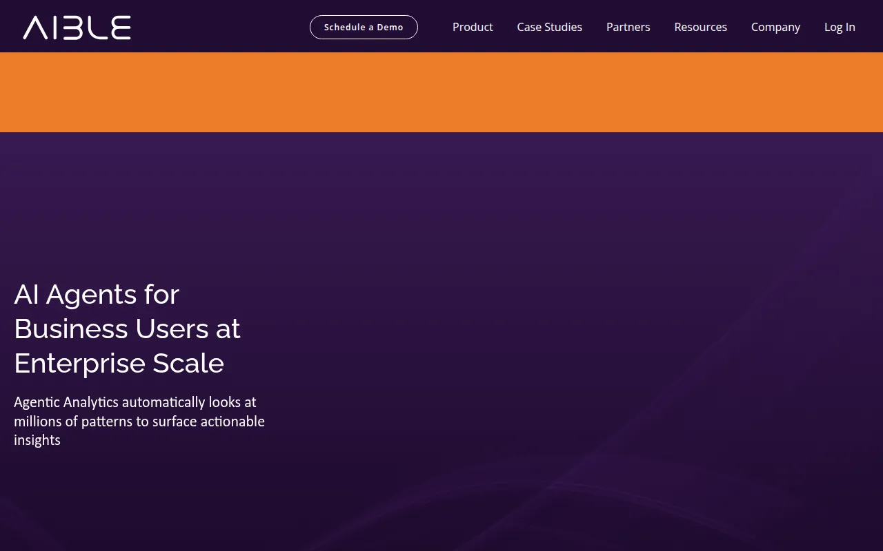 aible software interface screenshot