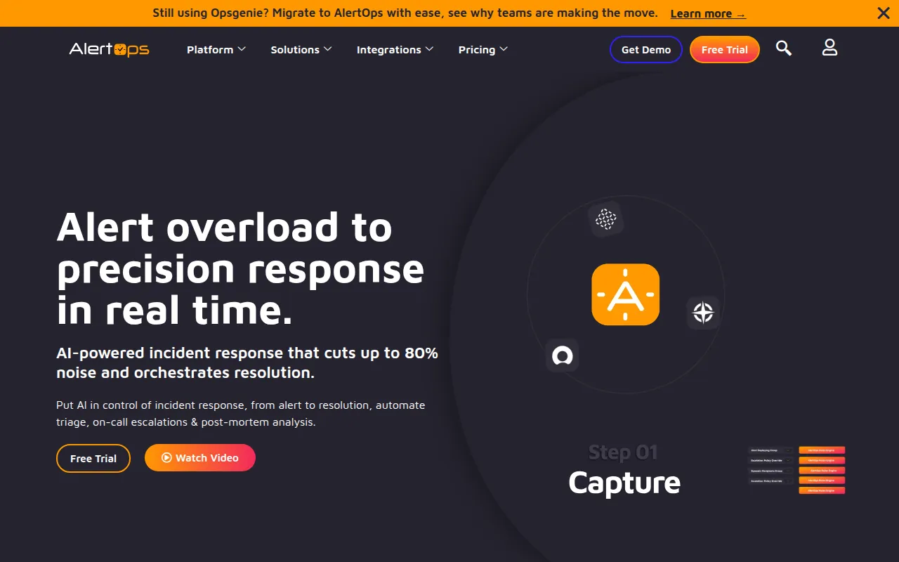alertops software interface screenshot