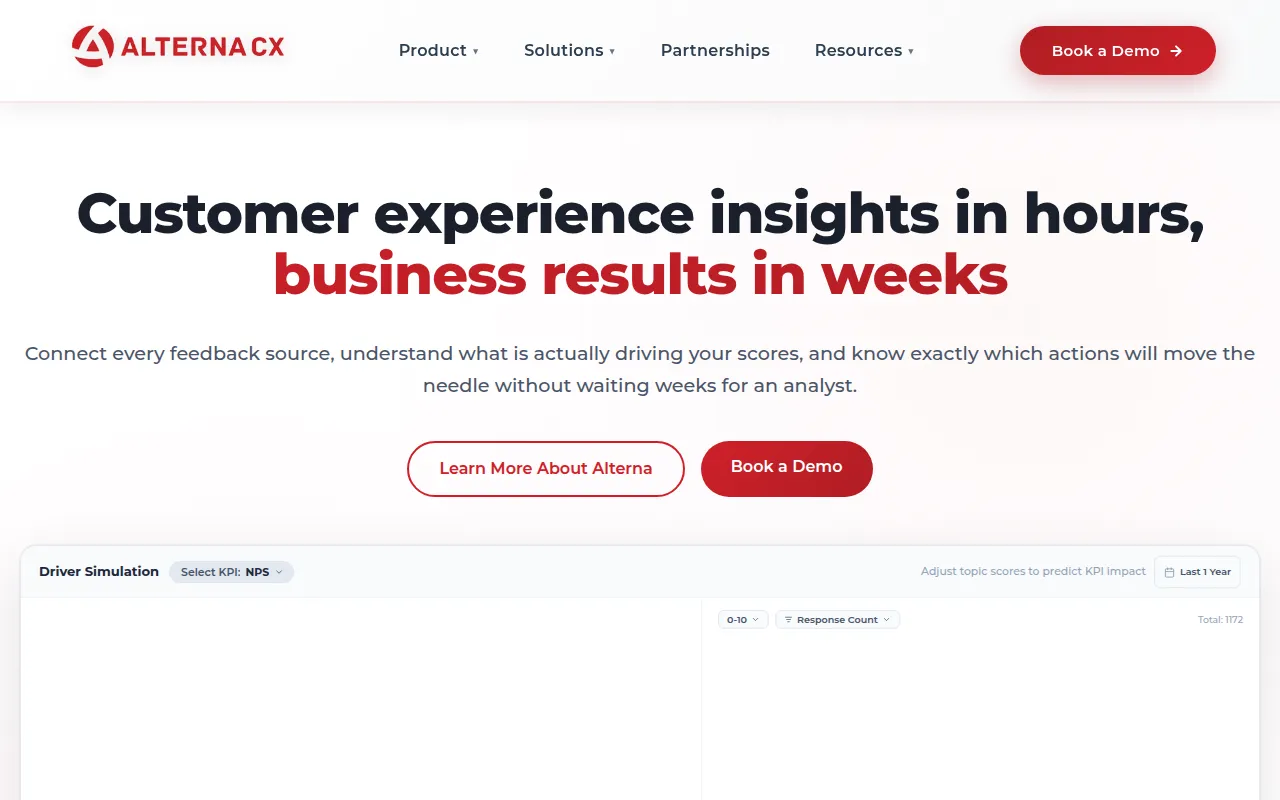 alterna cx software interface screenshot