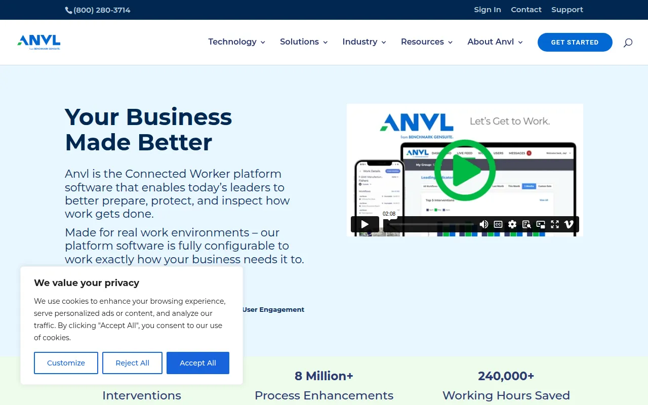 anvl software interface screenshot