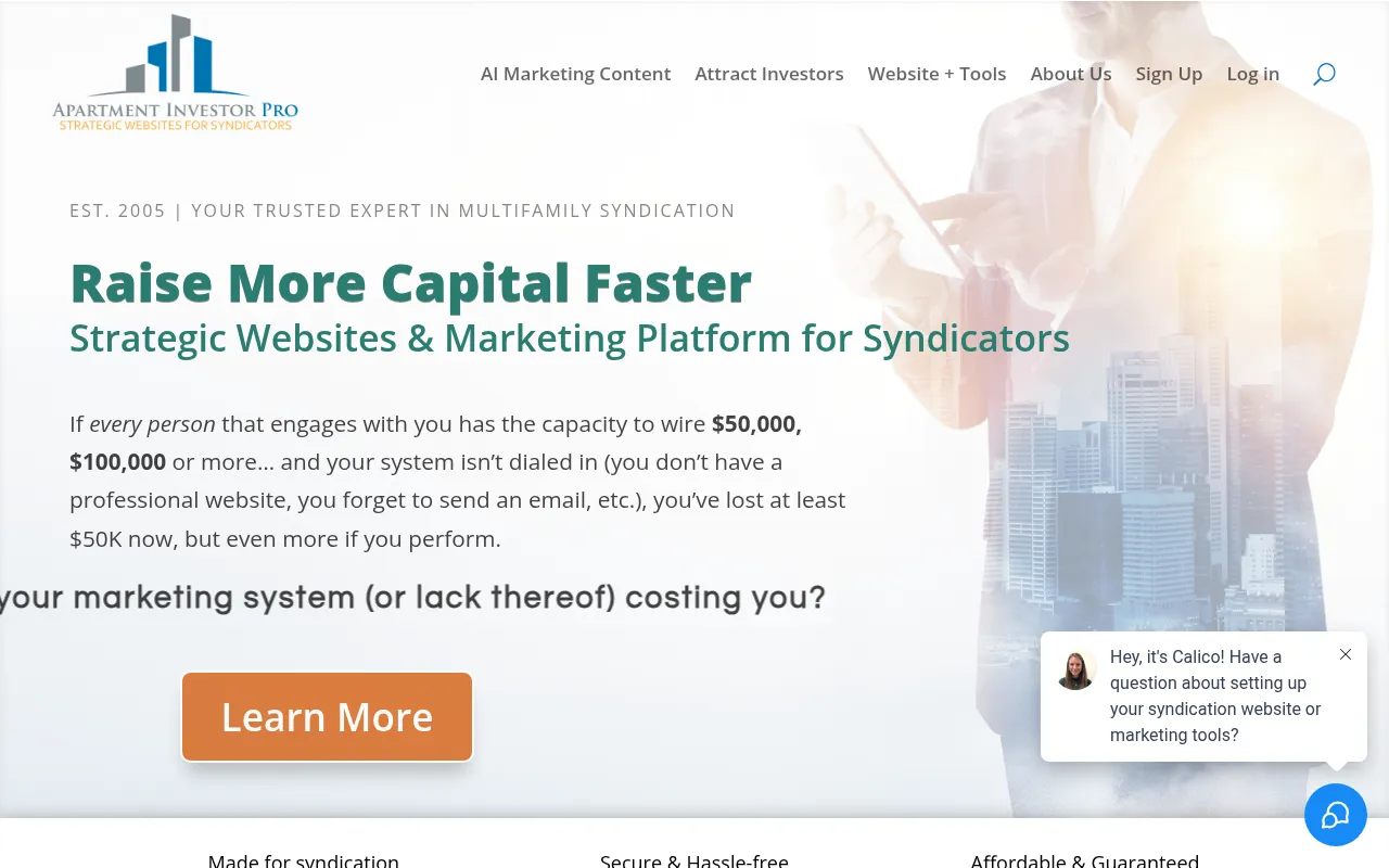 apartment investor pro software interface screenshot