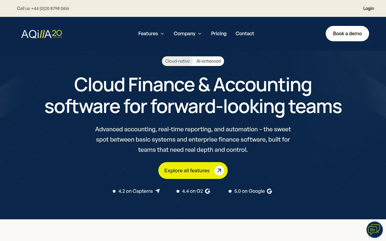 aqilla software interface screenshot