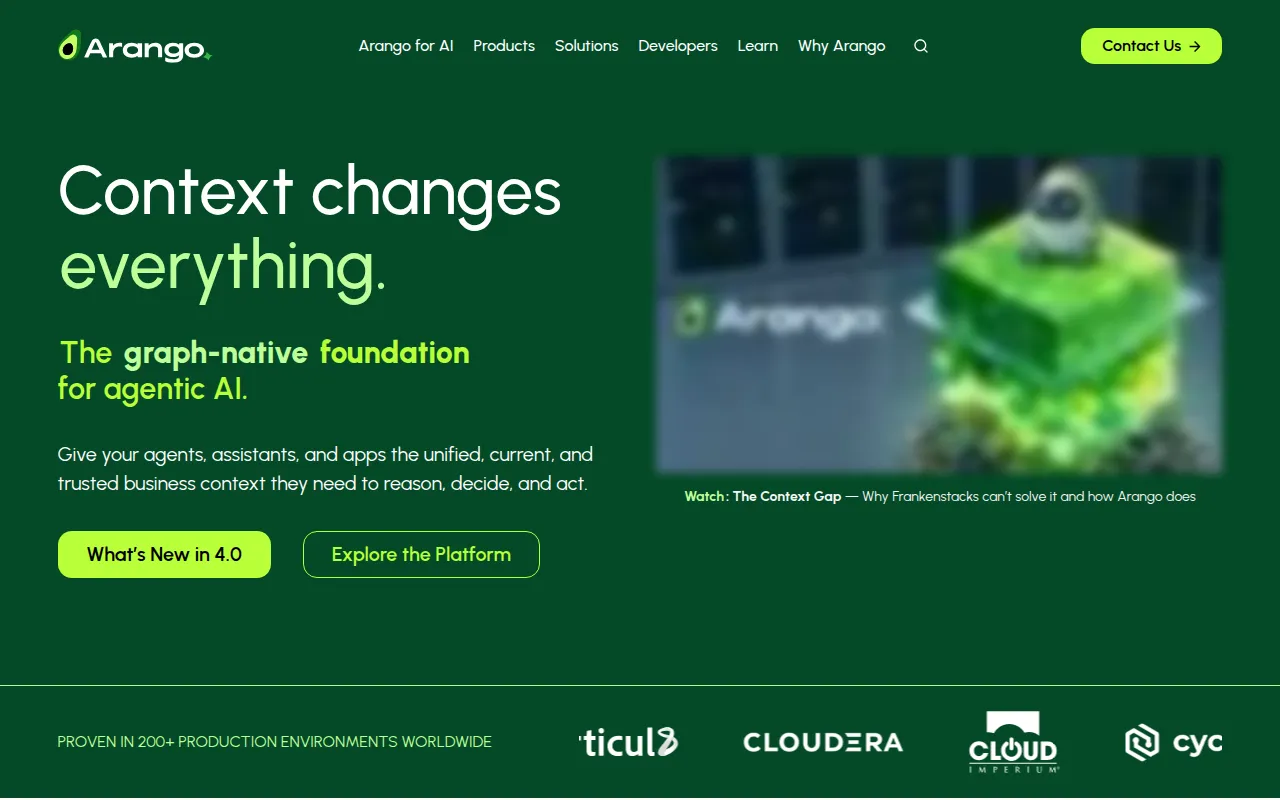 arangodb software interface screenshot