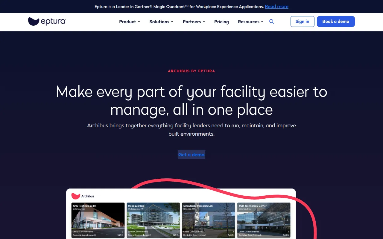 archibus software interface screenshot