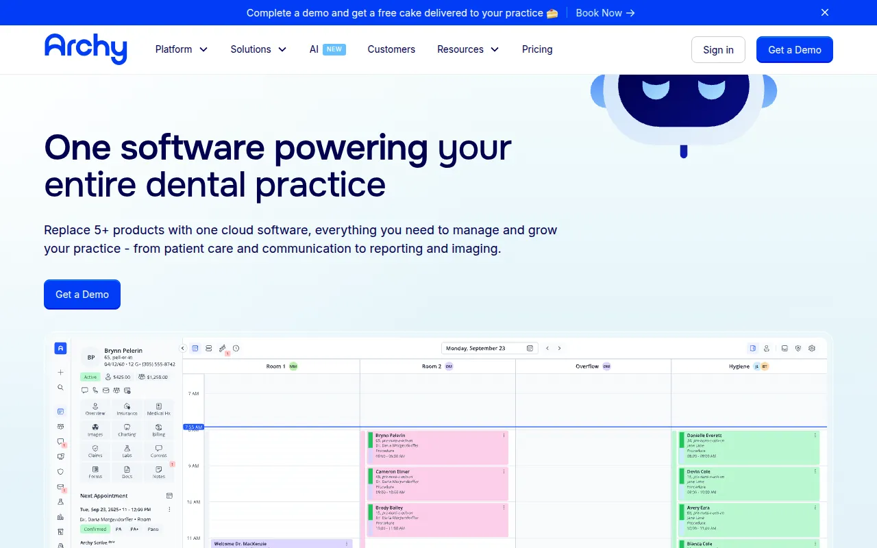 archy software interface screenshot