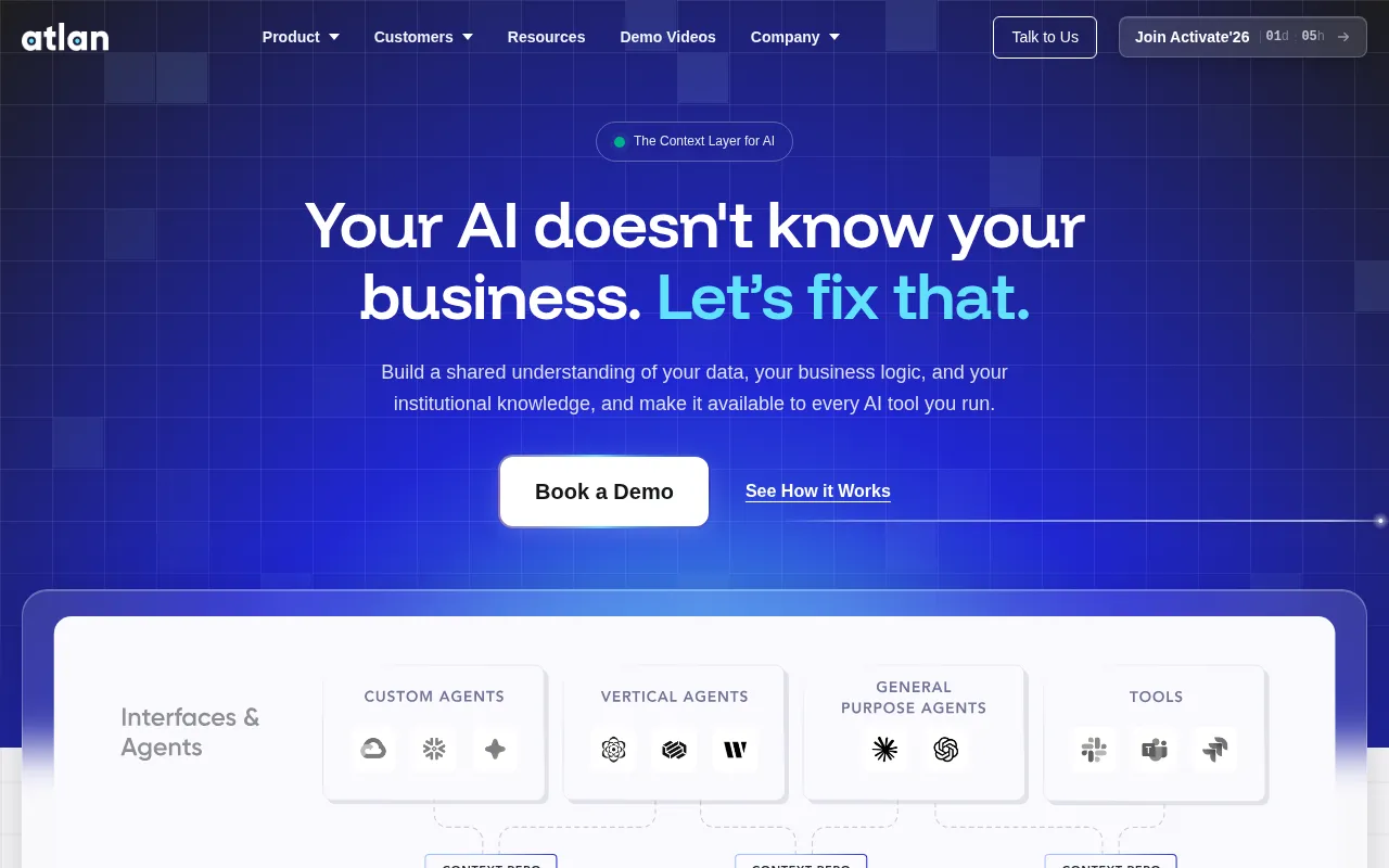 atlan software interface screenshot