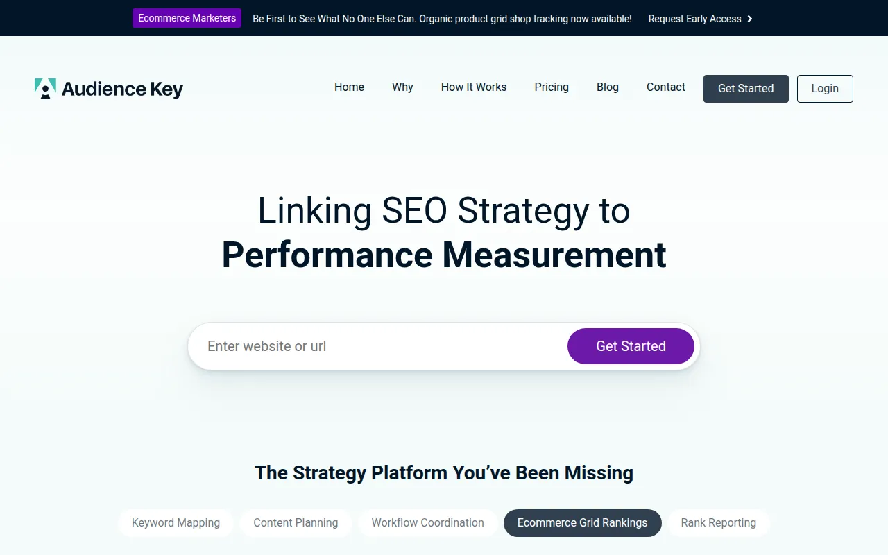 audience key software interface screenshot