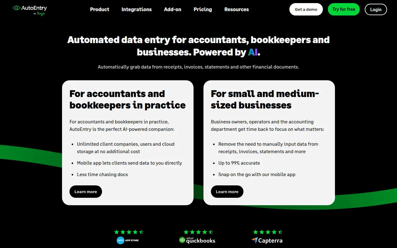 autoentry software interface screenshot