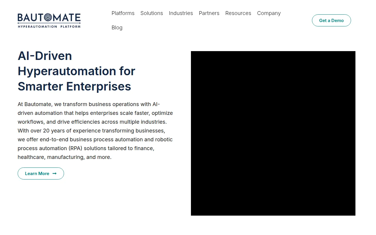 bautomate software interface screenshot
