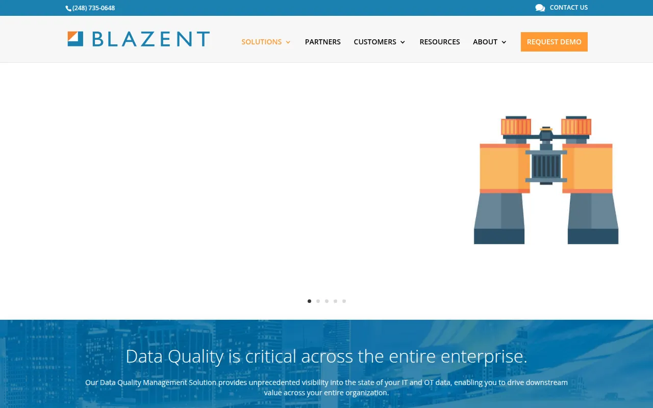 blazent data quality management software interface screenshot
