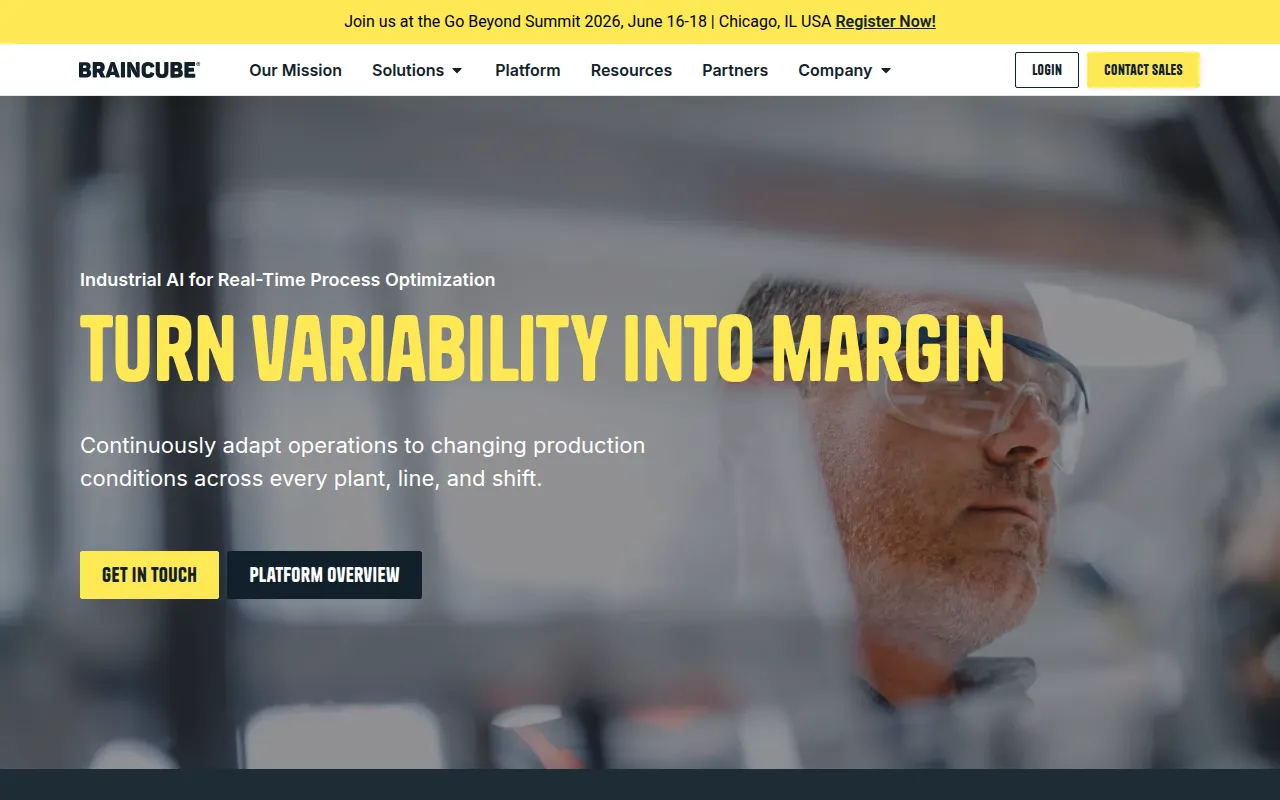 braincube software interface screenshot
