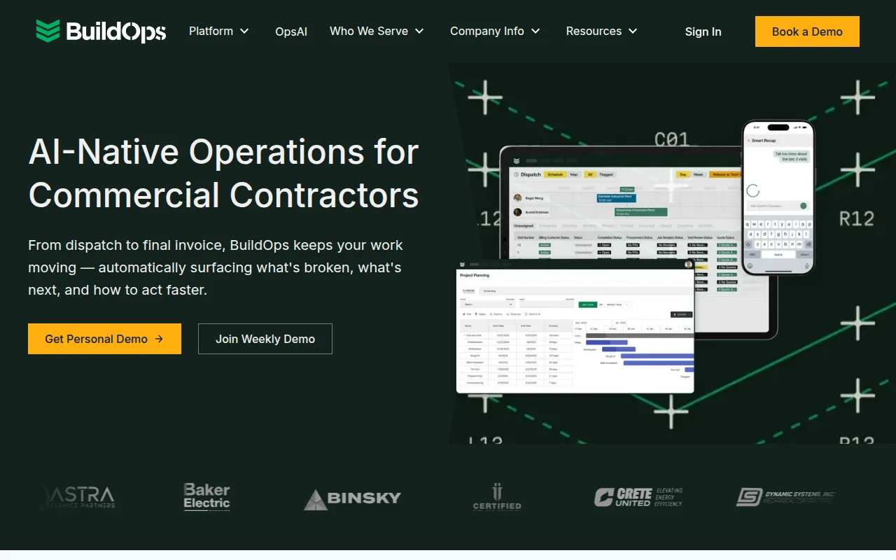 buildops software interface screenshot