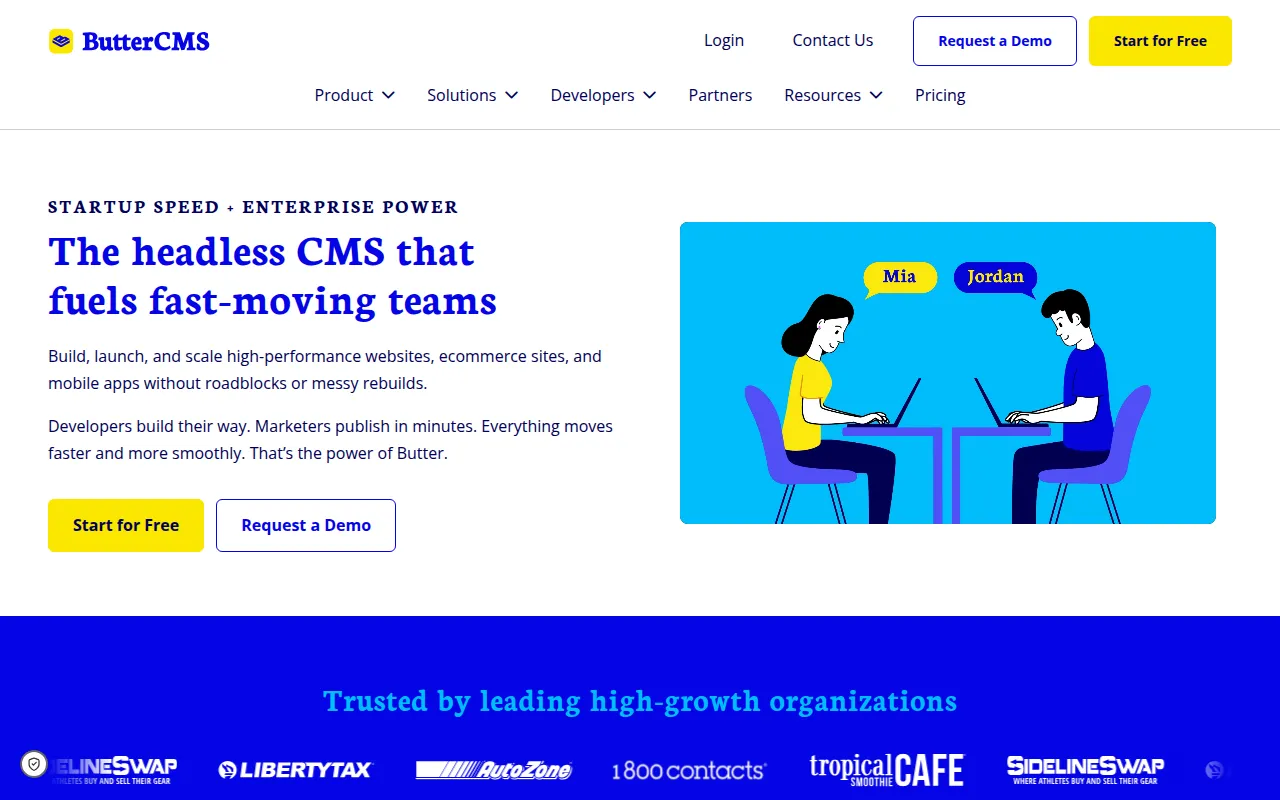 butter cms software interface screenshot