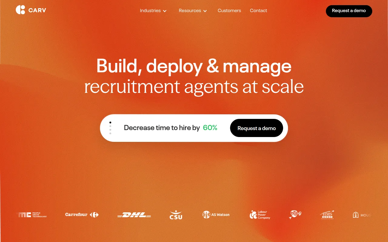 carv software interface screenshot