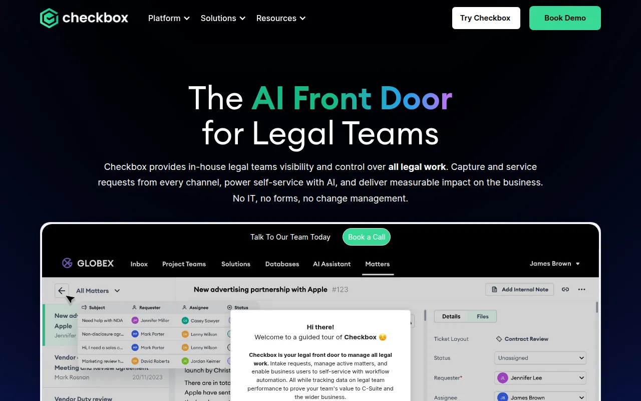 checkbox ai checkbox software interface screenshot