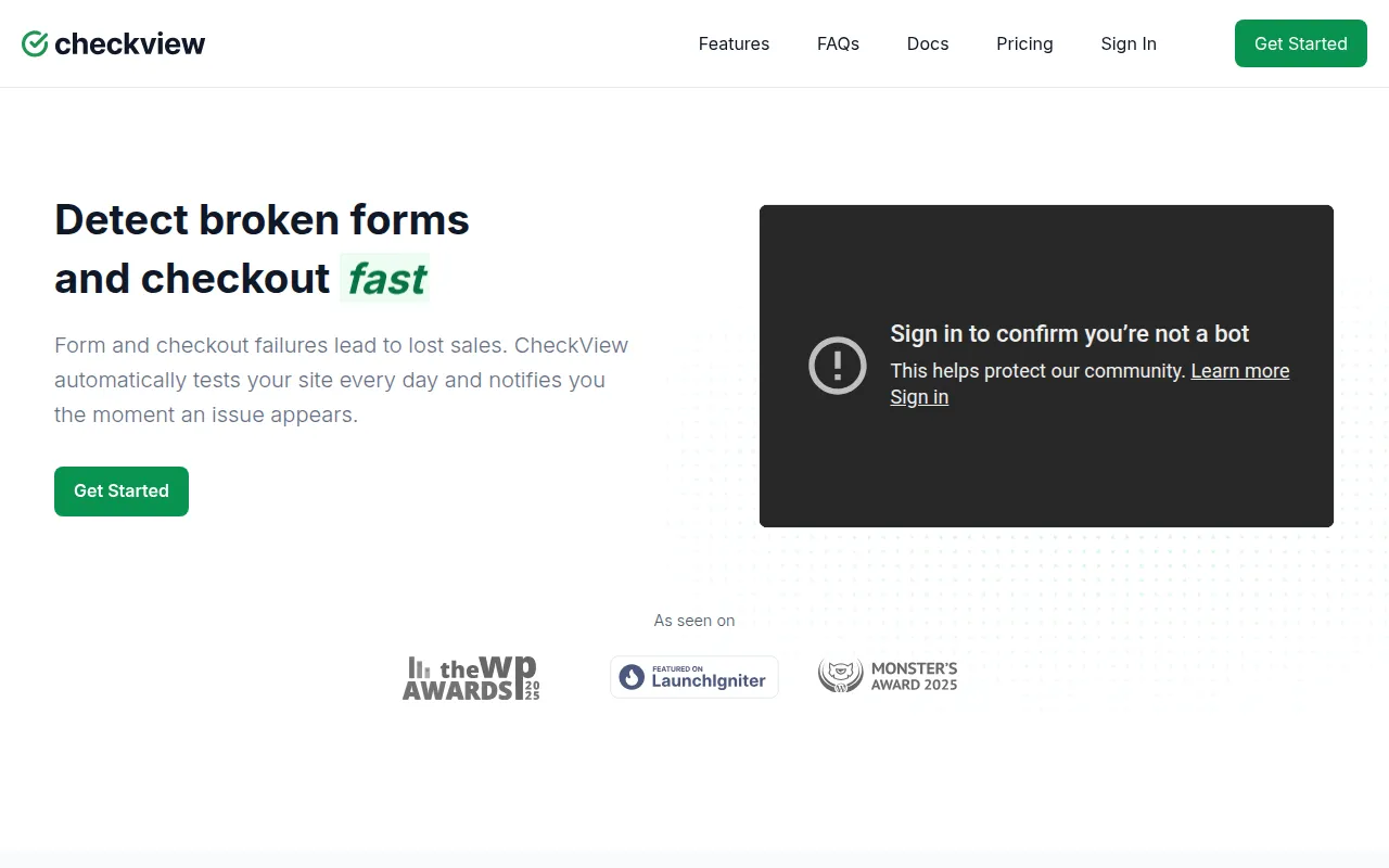 CheckView software interface screenshot