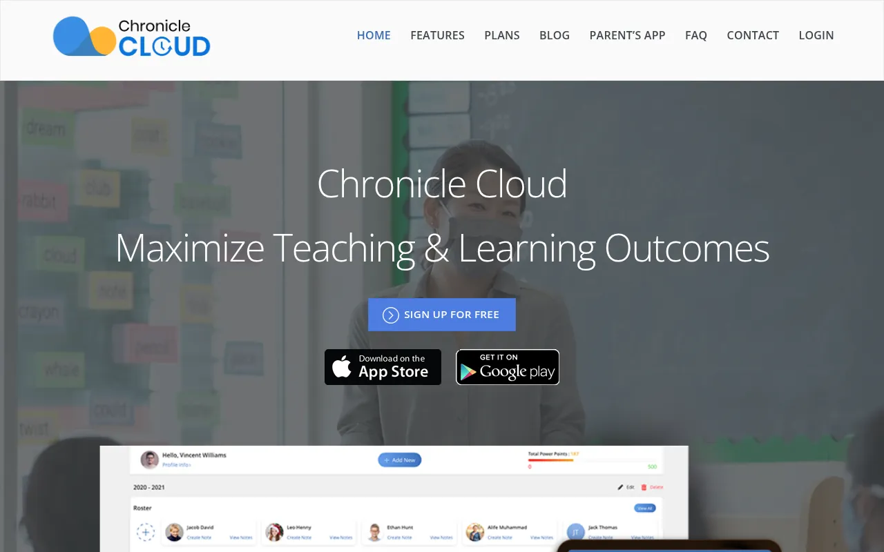 chronicle cloud software interface screenshot