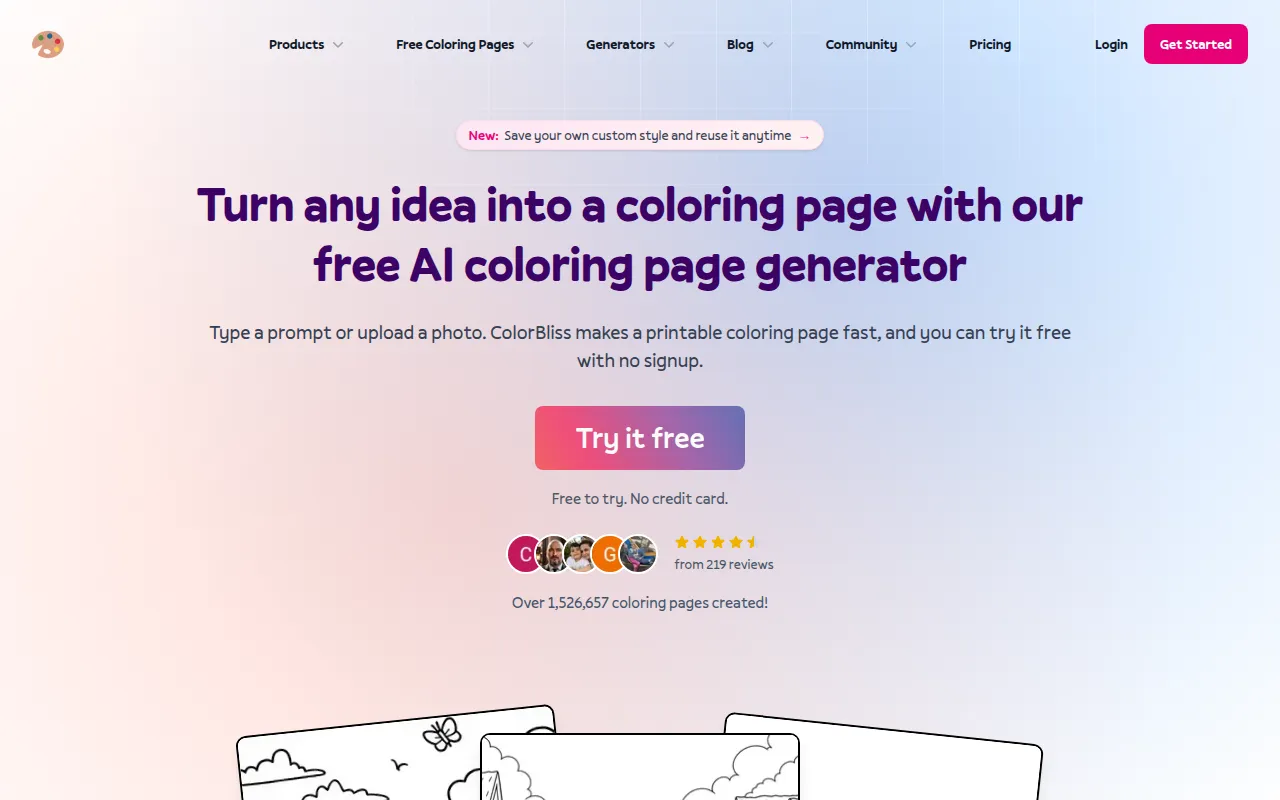 ColorBliss software interface screenshot