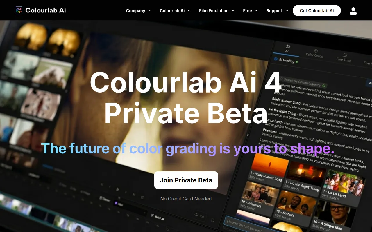 Colourlab software interface screenshot