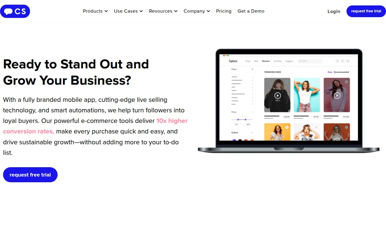 commentsold software interface screenshot