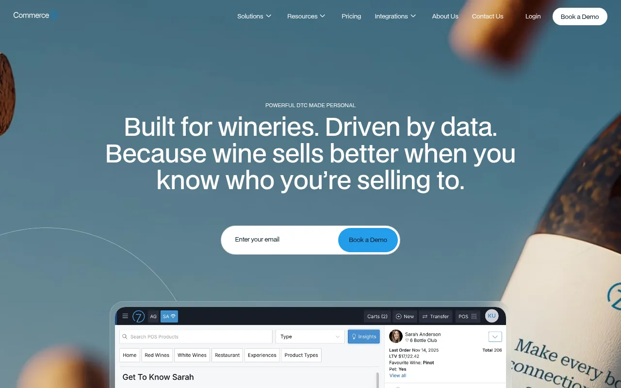 Commerce7 software interface screenshot