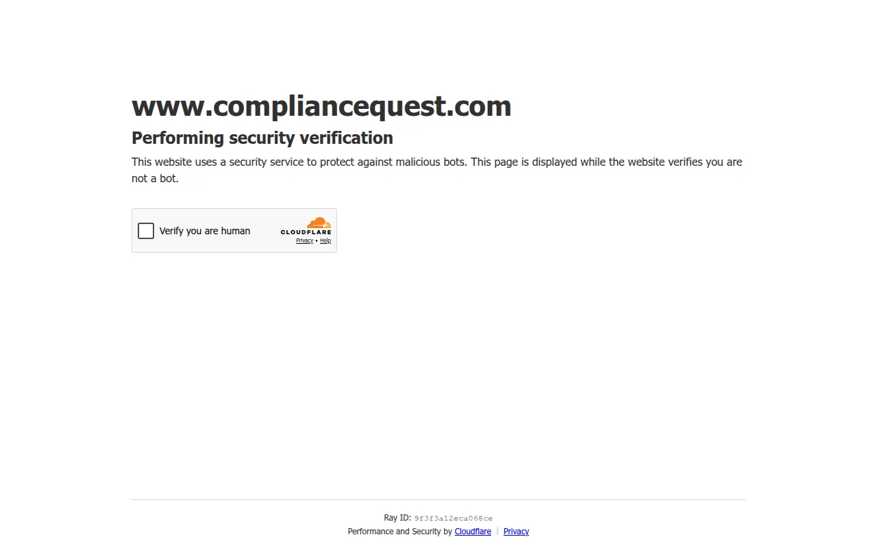compliancequest software interface screenshot