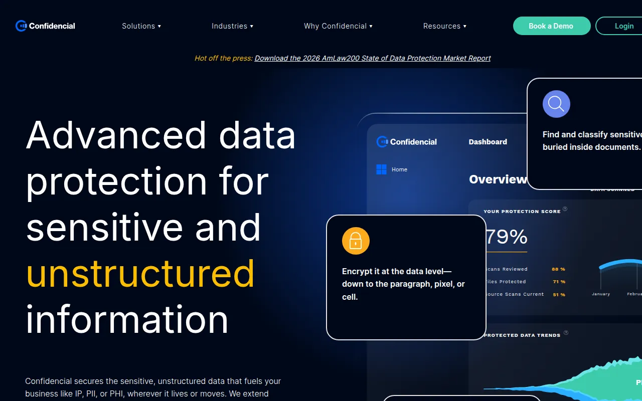 Confidencial software interface screenshot