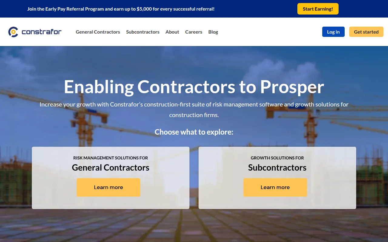 constrafor software interface screenshot