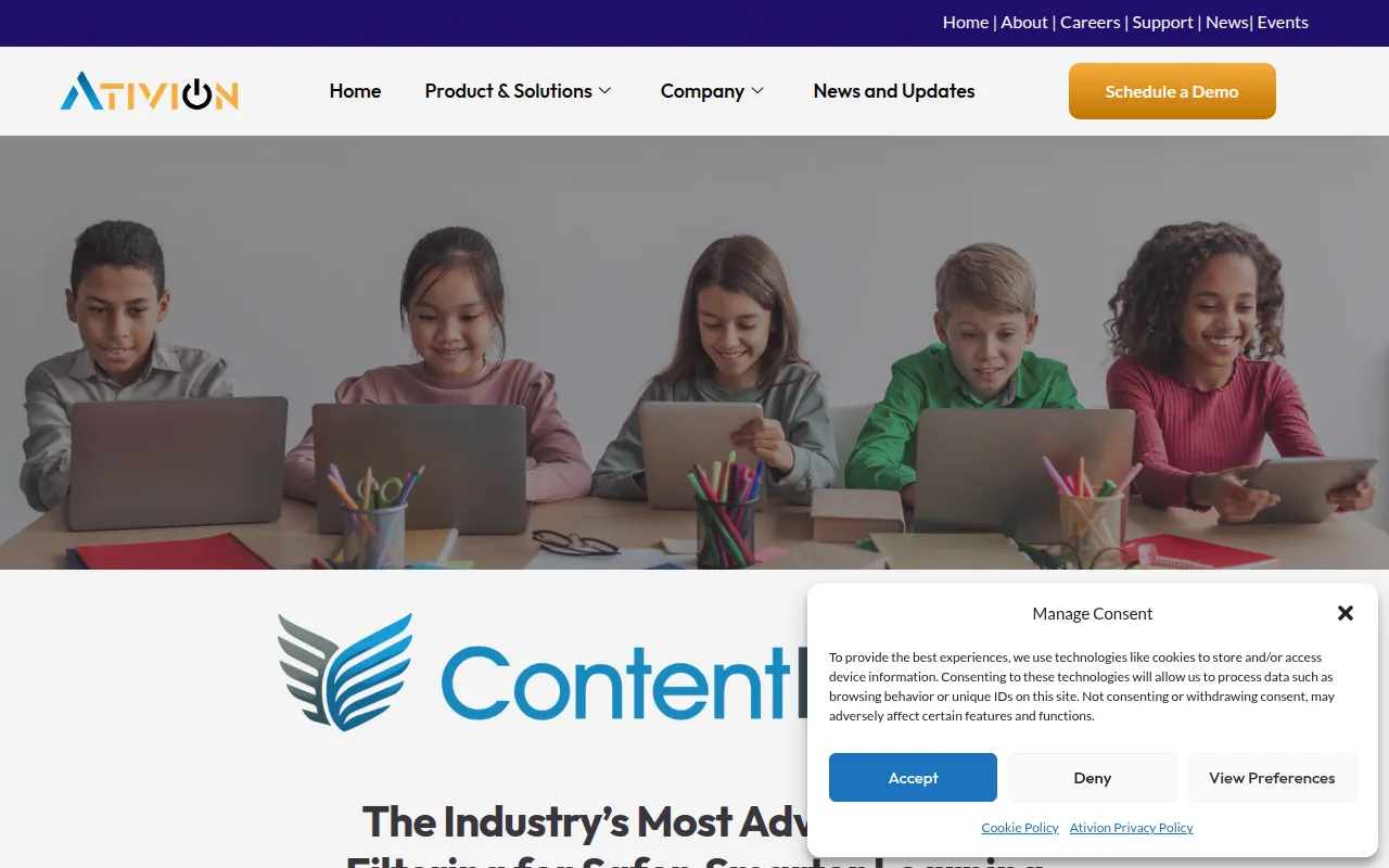 contentkeeper software interface screenshot