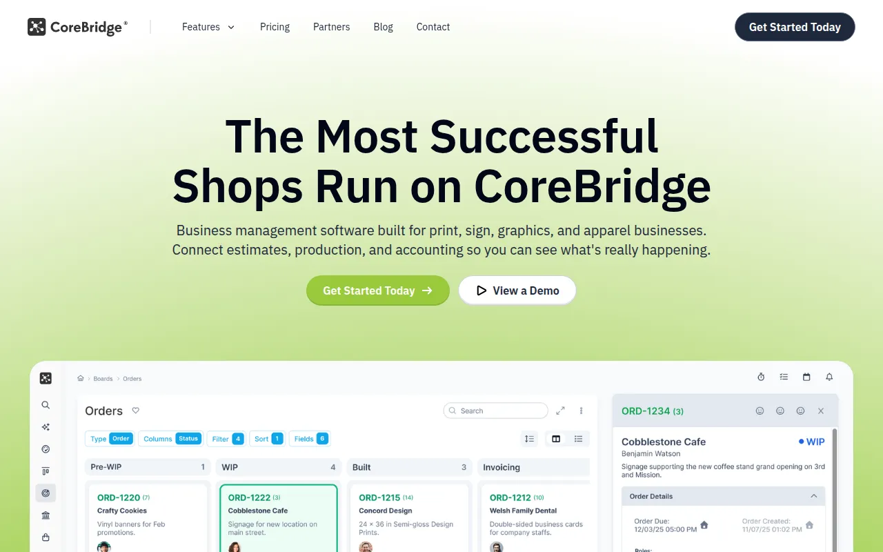 corebridge software interface screenshot