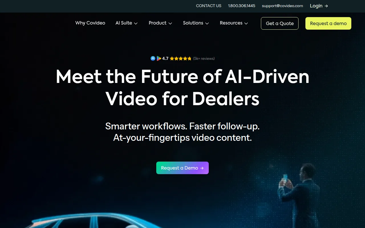 covideo software interface screenshot