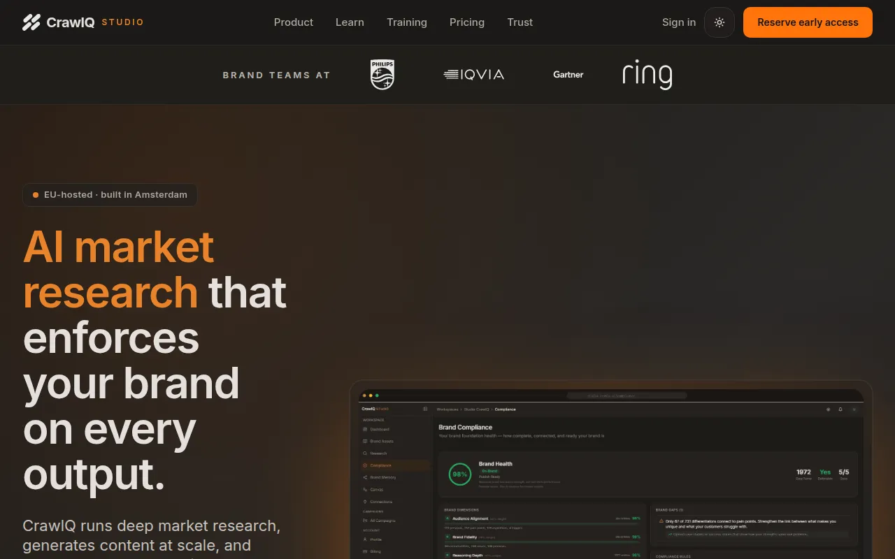 crawlq software interface screenshot
