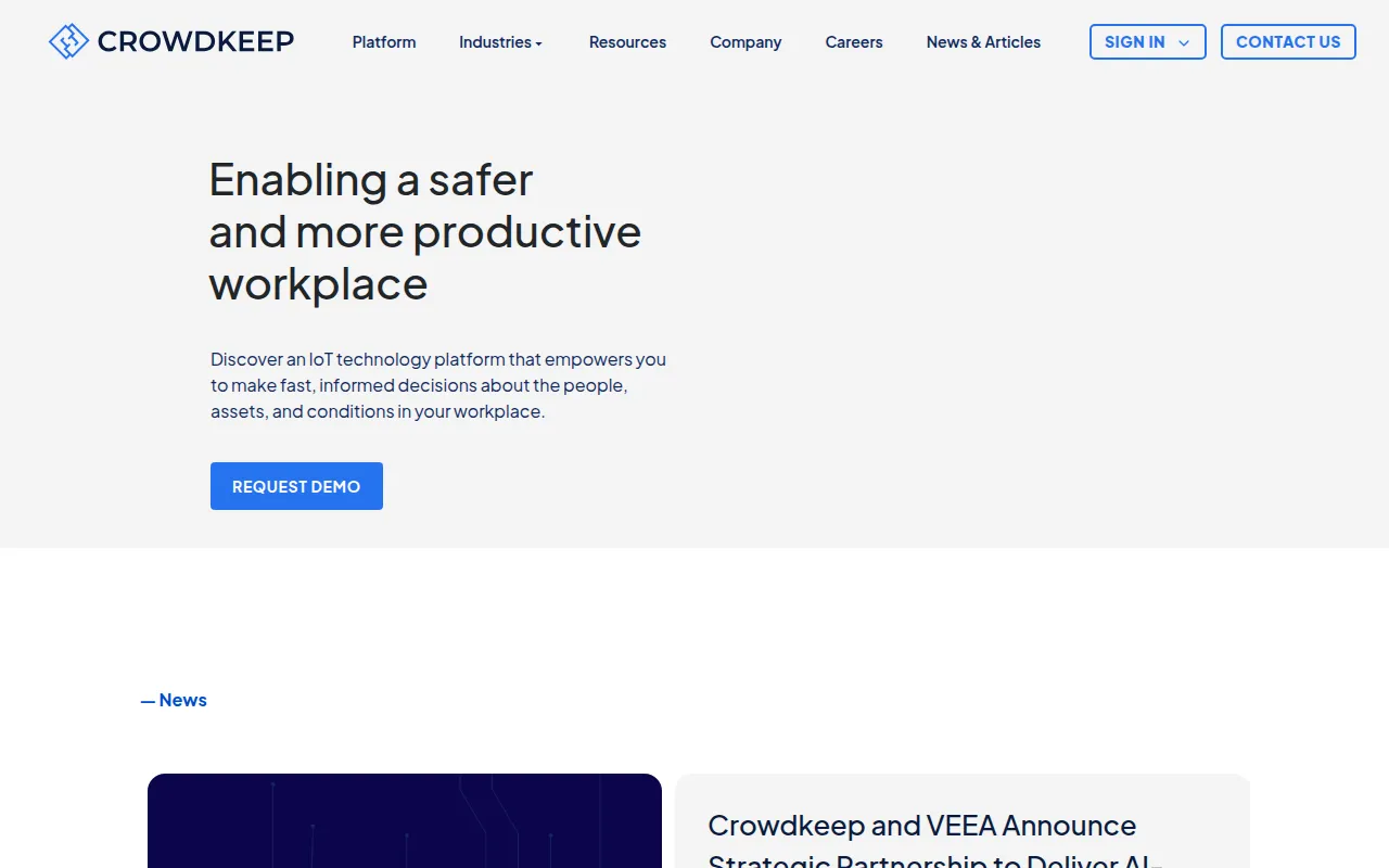 crowdkeep software interface screenshot