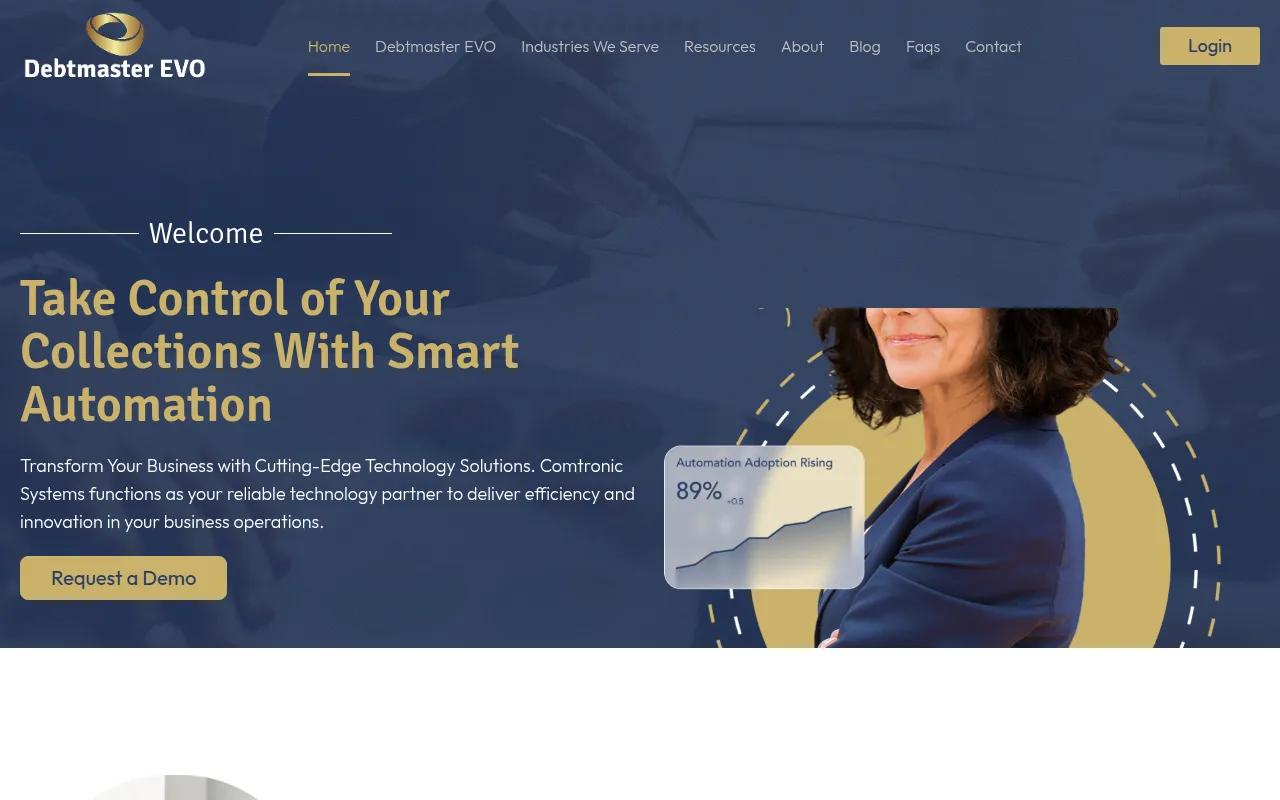 debtmaster software interface screenshot
