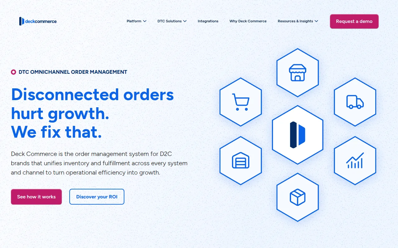 deck commerce software interface screenshot