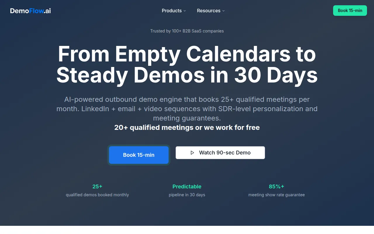 demoflow software interface screenshot