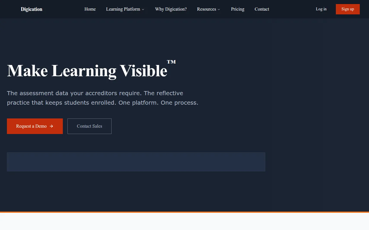 digication software interface screenshot