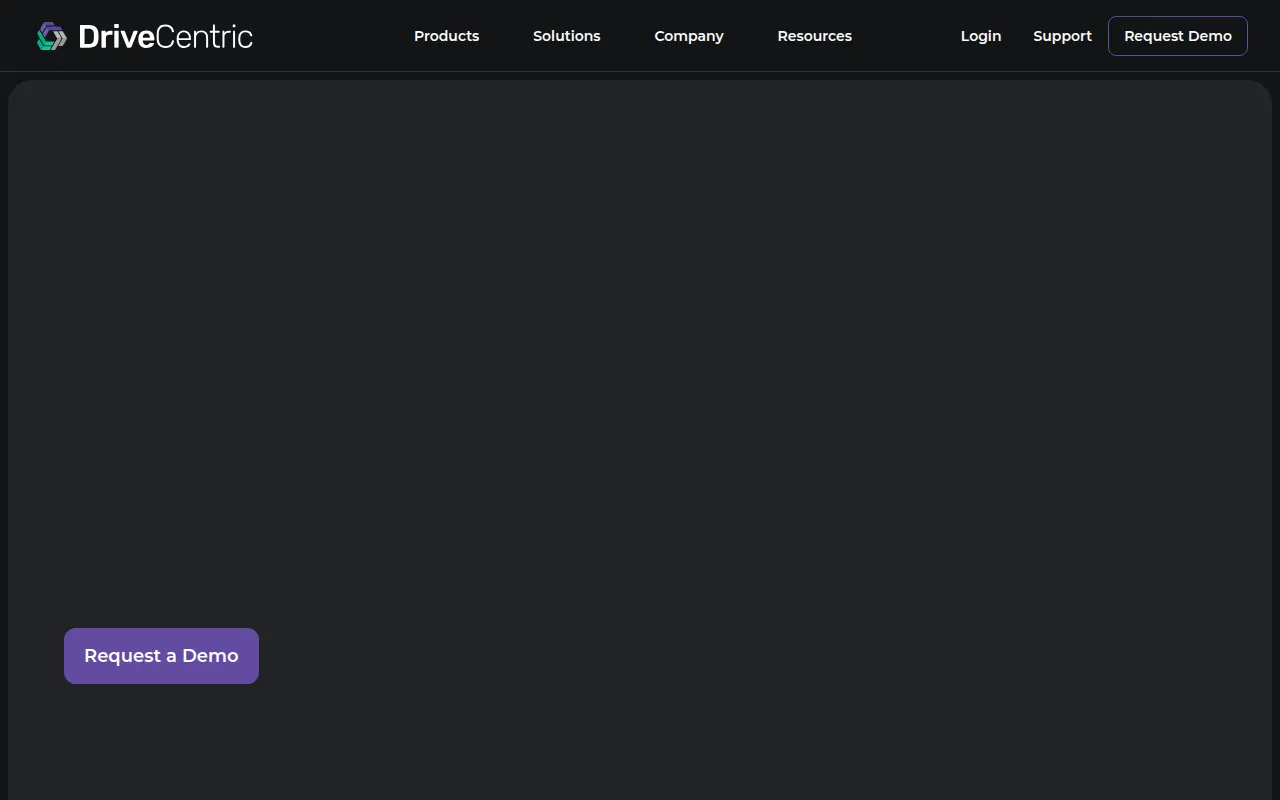 drivecentric software interface screenshot