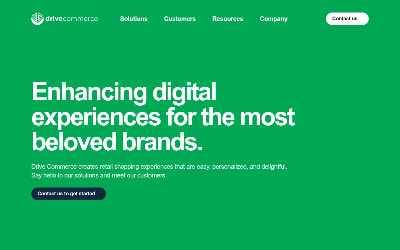 drive commerce software interface screenshot