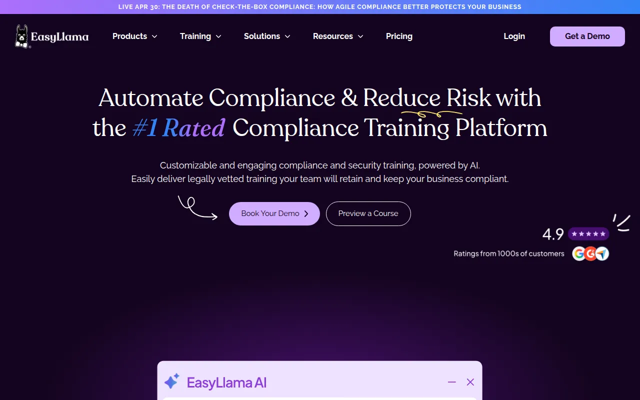easyllama software interface screenshot
