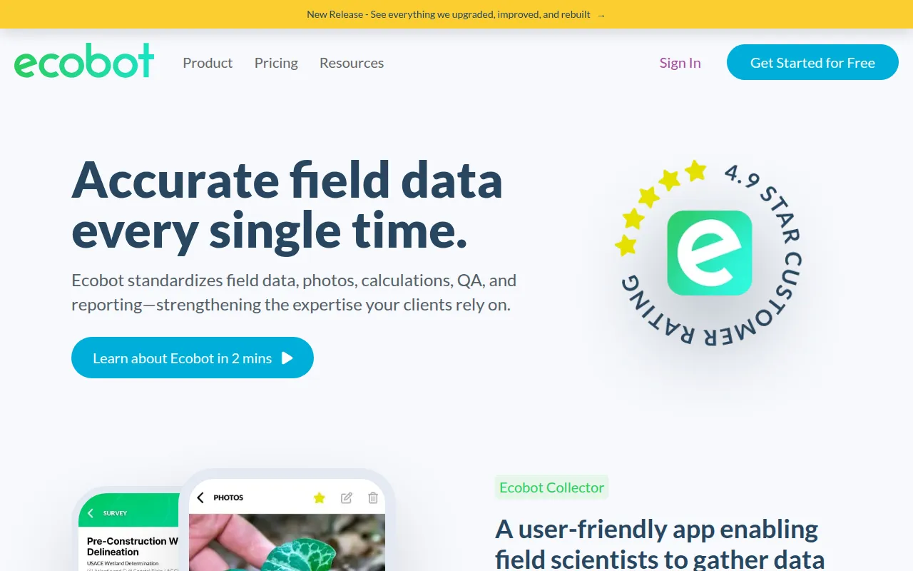 ecobot software interface screenshot