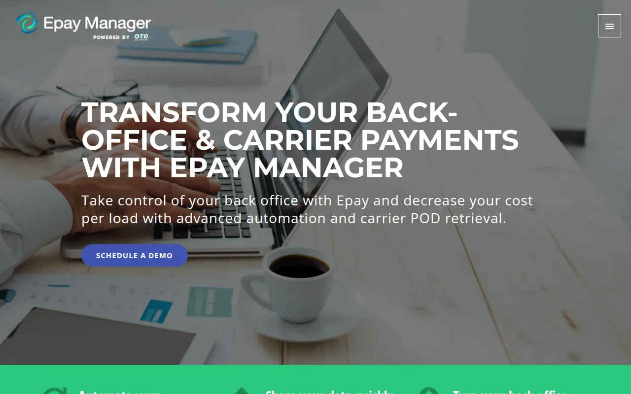 epay manager software interface screenshot
