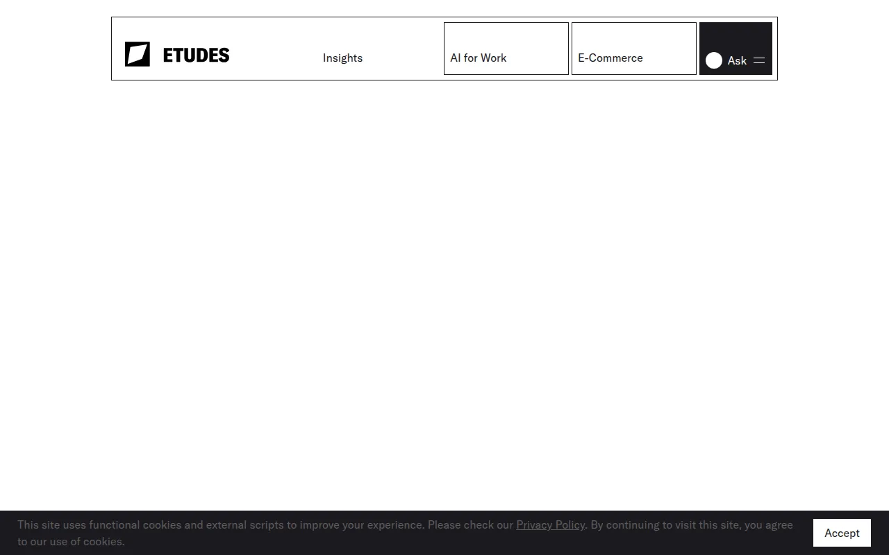 etudes software interface screenshot
