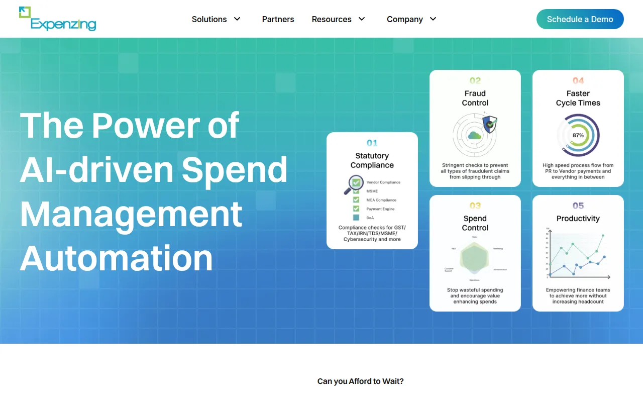 expenzing software interface screenshot