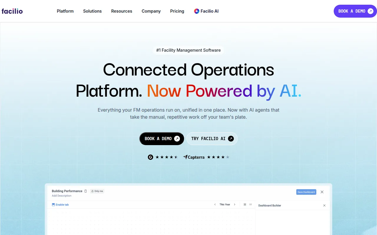 facilio software interface screenshot