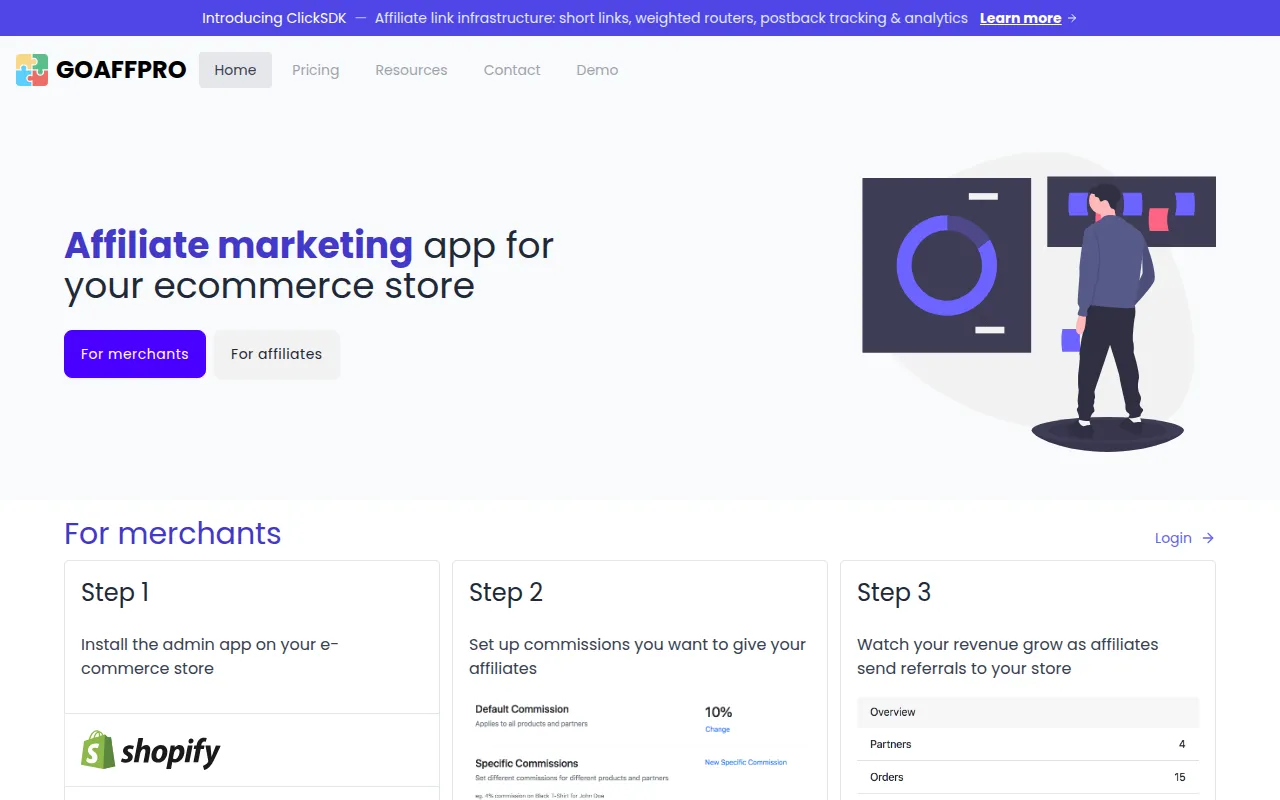 Goaffpro software interface screenshot