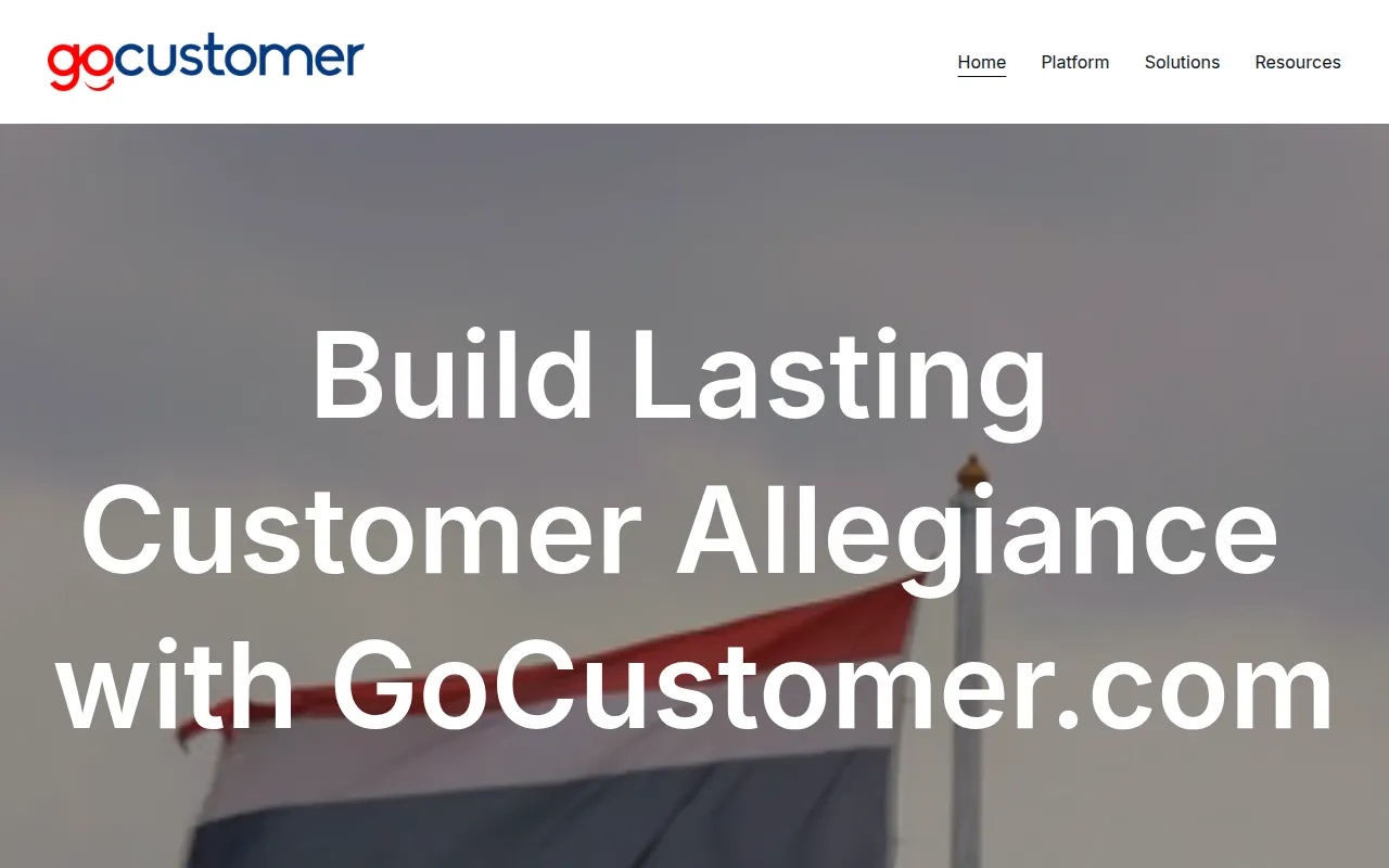 GoCustomer software interface screenshot